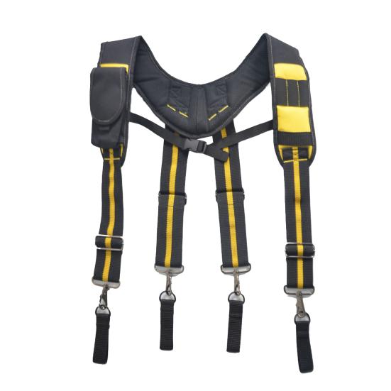 Подтяжки для рабочего инструмента, пояс для строительного инструмента электрика с регулируемыми ремнями и съемным держателем для карандашей для телефона, уменьшают стресс