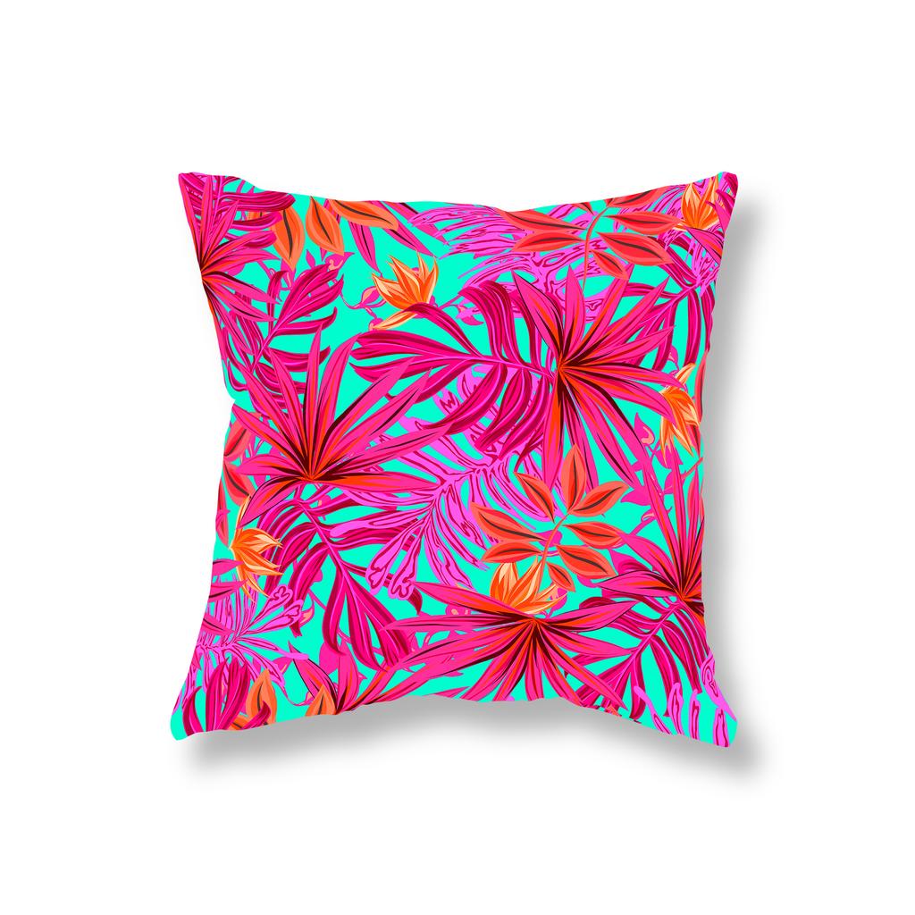 Красочные художественные наволочки с листьями растений, украшения для дивана, прикроватные тумбочки для офиса, игрового стула, чехлы для подушек, украшения дома 45x45 см