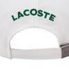 Lacoste Базовая большая крокодиловая шапка цвета слоновой кости Rk210e 53gws