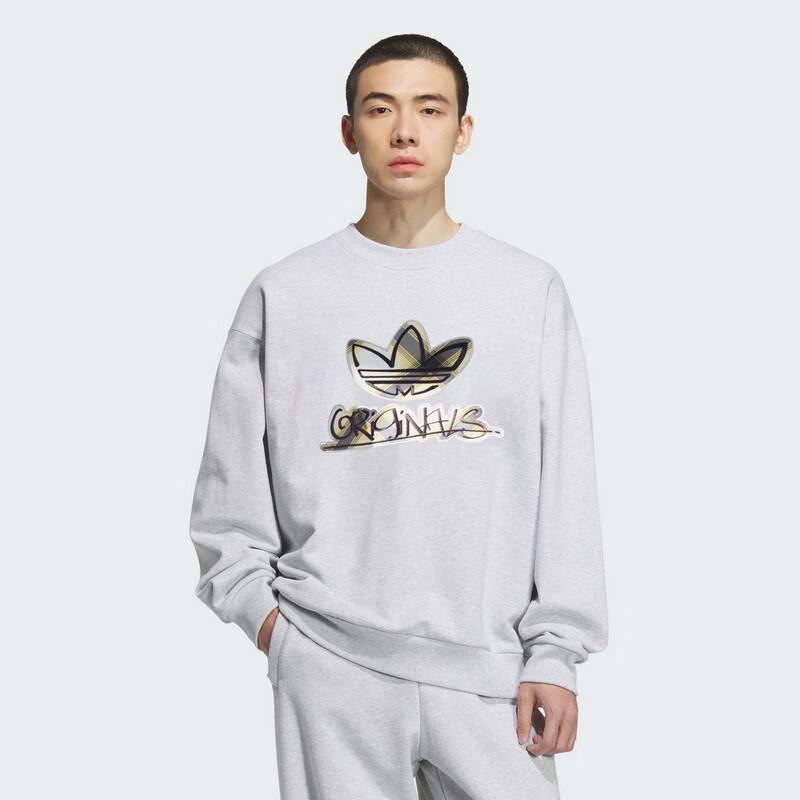 adidas Мужская спортивно-повседневная толстовка с круглым вырезом