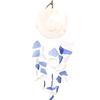 Wind Chime Blue and White Glass Drop
