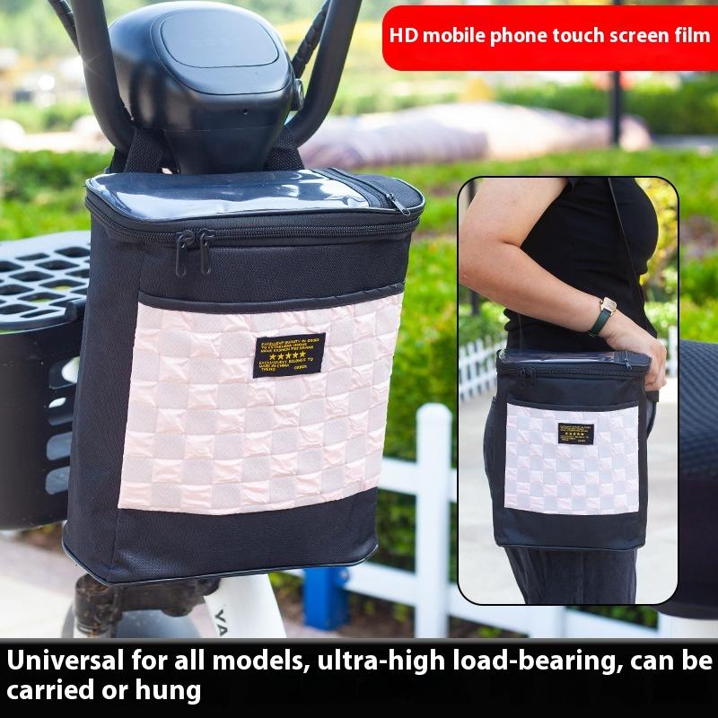 Сумка на руль из ткани Оксфорд большой вместимости, съемная сумка для хранения, подходит для мотоциклов и электромобилей