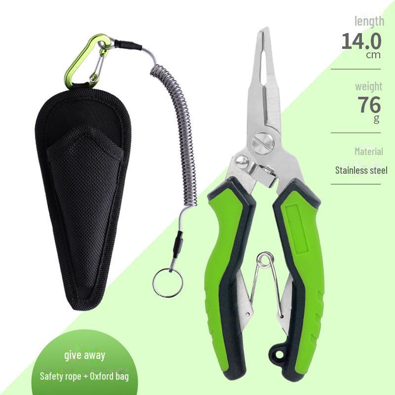 Многофункциональные плоскогубцы для рыбалки из алюминия 6061: Открытая петля, устройство для извлечения крючков, контроллер рыбы со шкалой и обрезчик лески