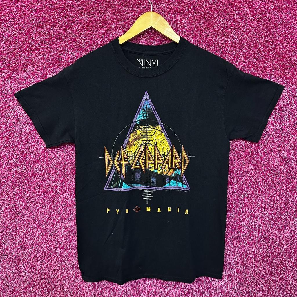 Def Leppard Pyromania 1983 World Tour Glam Metal Band Tee Small