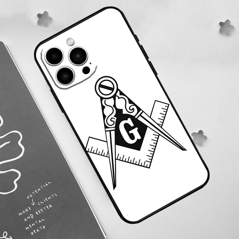 Логотип масонства Символ Чехол для телефона Для iPhone 17 Pro Max 14 13 12 11 15 16 Pro Max mini 15 Plus 16e 17 Air Funda