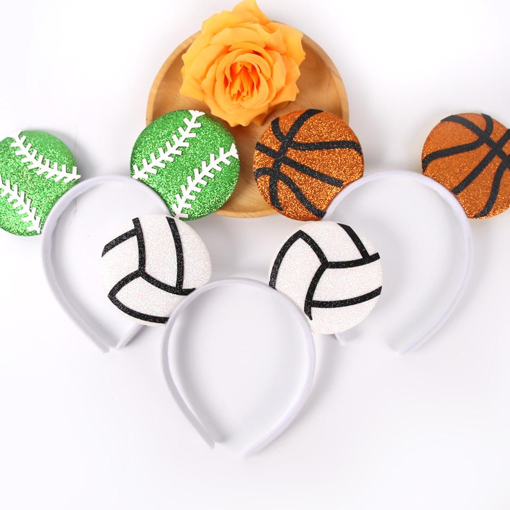 World Cup Football Theme Party Decoration Headband Fan Cheering Photo Prop Basketball Football Headband