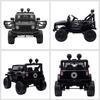Kids Electric Ride On Car 12V Off Road Toy with Parental Remote Control 2 Motors Horn Lights Suspension Wheels for 3-6 Years Old Black