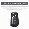 New 3 Buttons TPU Flip Key Case Cover for Toyota Avensis Auris Camry Corolla IM RAV4 Verso Yaris Aygo Scion Protector Shell
