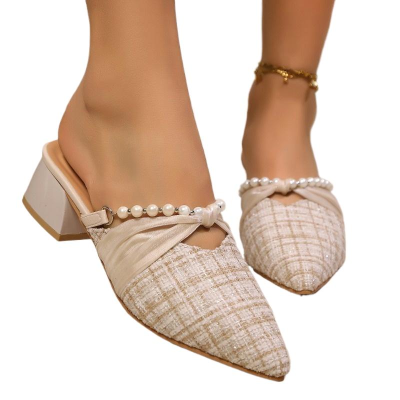 Горячая Распродажа обуви для женщин Baotou женские сандалии модные с пряжкой на ремешке офисные и карьерные летние сандалии больших размеров на каблуке