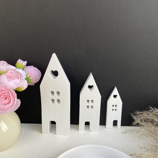 Силиконовая форма для дома в форме сердца, форма для литья мыла и свечей, форма для выпечки холата, печенья, сделай сам, украшение дома