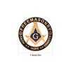 Masonic Car Emblem "FAITH HOPE CHARITY "Badge Mason Freemason Size 3'' NO.20 Symbol Gift for Freemason Cloth Accessories