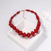 Bohemian Double-Layer Resin Red Coral Necklace for Women