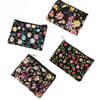 Fashion Zipper Ladies Small Money Wallet Key Coin Storage Bag Floral Print Korean Canvas Coin Purse for Women Mini Purse CLE