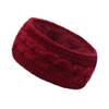 Winter Headband Women Fuzzy Fleece Lined Ear Warmer Cable Knit Thick Warm Crochet Headband Solid