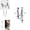 Punk Cross Drop Earrings With Alloy Metal For Womens Fashion Accessories