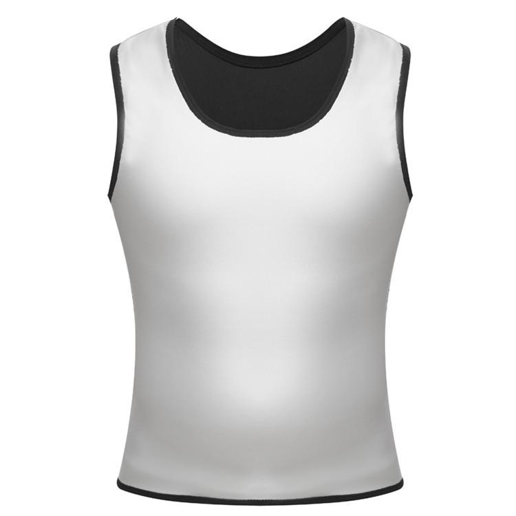 Men's Silver-Coated Sweat-Inducing Sauna Vest & Body Shaper Top