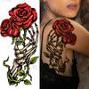 Purple Rose Jewelry Water Transfer Tattoo Stickers Women Body Chest Art Temporary Tattoo Girl Waist Bracelet Flash Tatoos Flower