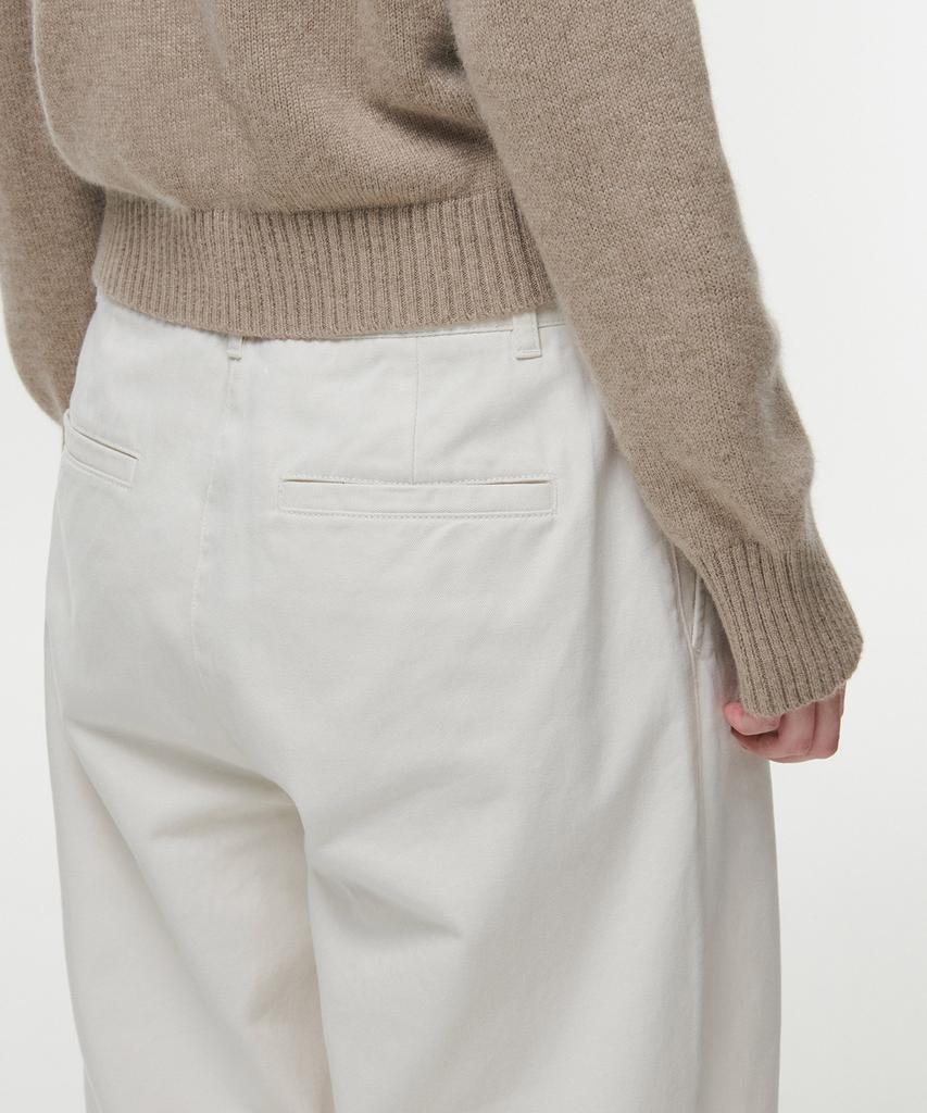 MUSINSA STANDARD WOMAN Женские широкие брюки чинос [Кремовый]