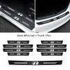 Car Door Sill Protector Sticker Threshold Non-slip Pad Mat For VW GTI Rline Polo Golf 6 7 Passat CC Tiguan Arteon T-ROC Scirocco zr8