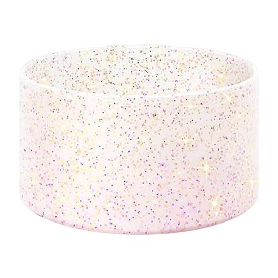 Silicone Cup Sleeve Glitter Anti-Slip Heat Insulation Cover Lightweight Water Bottle Pad