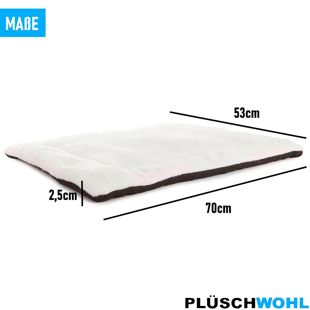 PLÜSCHWOHL Dog Bed Dog Cushion Plush Mat Pet Bed Dog Sofa Cat Bed