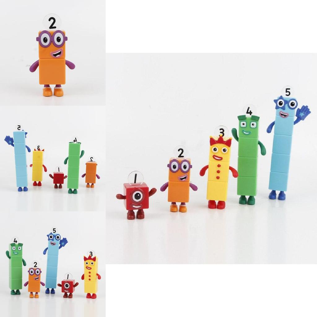 Numberblocks Красочные Строительные Блоки Милые Трансформируемые Фигурки Для Детских Игр