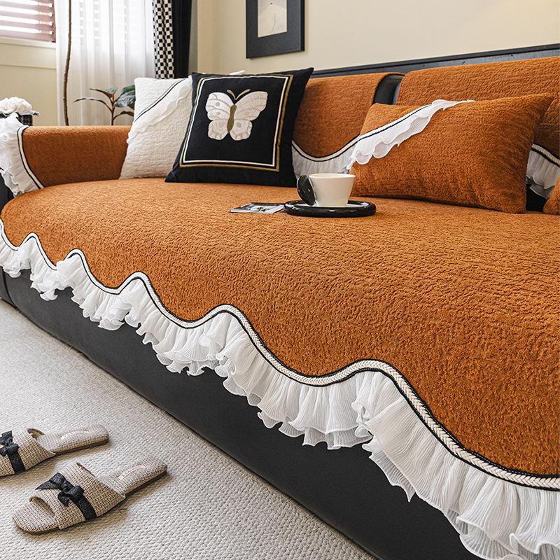 Waterproof Sofa Cover With Soft Inner Layer, Tailored Couch Cover And Stretch Sofa Slipcover For Chaise Units