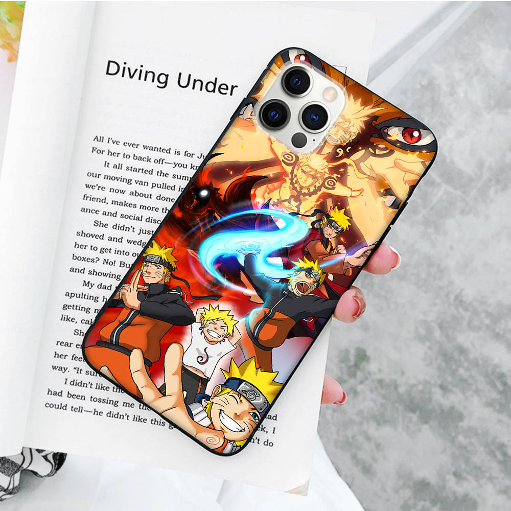 Чехол JW58 Naruto Black Sofe для Xiaomi Poco X6 X4 M5 M6 F5 F6 C65 C55 C50 C51 C40 Pro Redmi 14C A3X 13C 12C 11T 10A 9C Note 7 6 8A Plus