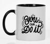 Inkdotpot Вы можете сделать это 11 унций керамическая кружка для кофе забавная новинка вдохновляющий подарок для сотрудников босс коллеги
