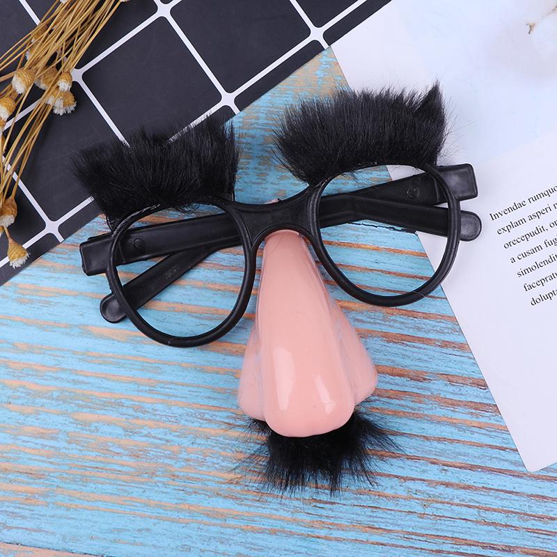 Fancy Cosplay Disguise Moustache Glasses Halloween Party Dress Big Nose