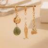 Zinc Zinc Alloy Beaded Key Chain DIY Bikini Buckle Cute Fish Conch Shell Keychain  Bag Pendant