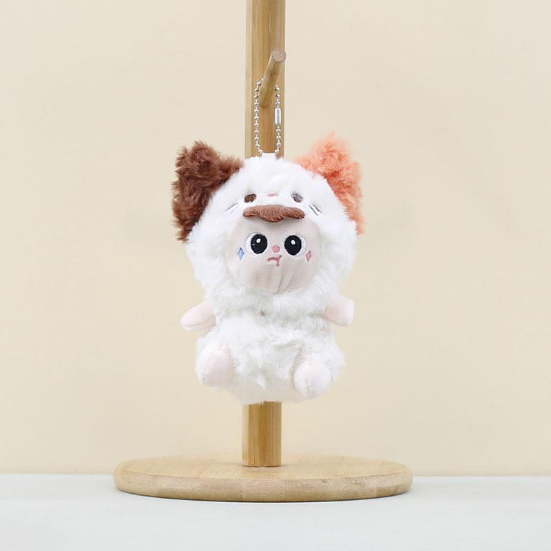 Charming Plush Animal Figure Keychain With Soft Fabric And Vibrant Colors