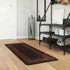 Marsa Runner Rug Black 50 X 100 Cm Polyester and PVC