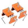 2pcs Cabinet Claw Aluminum Alloy Cabinet Claw Clamps for Installing Cabinetry Face Frame Orange