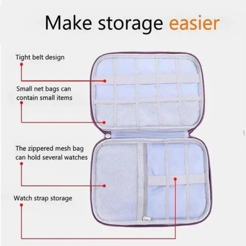 Storage Bag Digital Storage Bag USB Data Cable Organizer for Earphone Wire Bag Pen Power Bank Travel Kit Case Watch Band Pouch