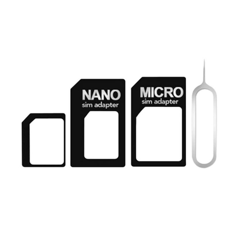 1 Набор NanoSIM-карта к Micro Standard Адаптер-конвертер Для Мобильного Телефона Адаптер SIM-карты Конвертер Универсальные Телефоны для Nano Sim