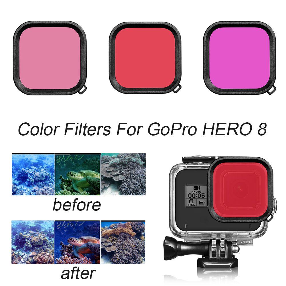 Accessories Polarizer Housing Case Light Strainer Camera Lens Protector Filter Set Color Filters
