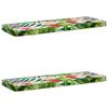2 Piece Bench Cushion VUGHT 2 Pcs. 100percent Polyester Multicolor