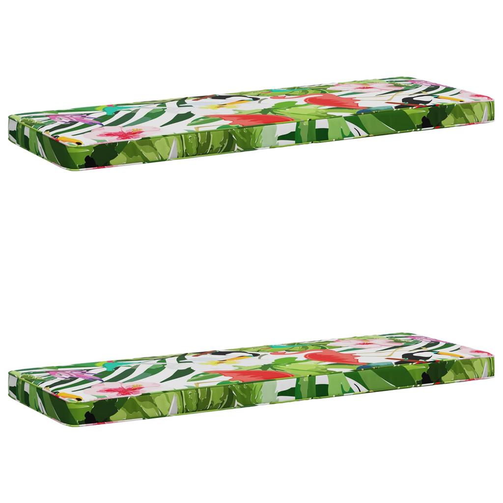 2 piece Bench Cushion VUGHT 2 pcs. 100percent Polyester Multicolor