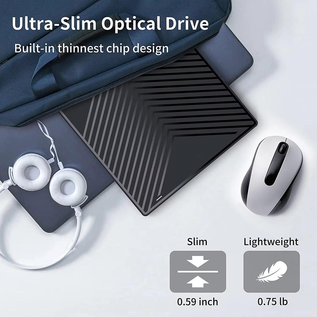 7-в-1 USB3.0 Type-c Внешний CD DVD RW привод Портативный DVD CD плеер Пишущий привод Читающий привод Многофункциональный оптический привод для ноутбука ПК