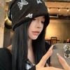 Японская шляпа Бабочка Баотоу Нишевая Женская Универсальная Повседневная Вышивка Большая Голова Корейская Версия Instagram Стопка