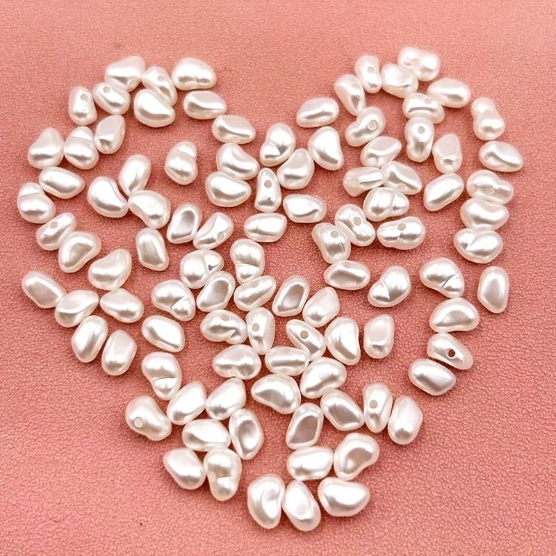 30 шт. Сияющие Белые Искусственные Жемчужные Бусины, Барочные Неправильные Формы, Идеально подходят для DIY Украшений и Поделок - Декоративные Аксессуары