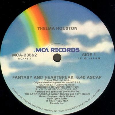 12-дюймовая пластинка THELMA HOUSTON - Fantasy And Heartbreak MCA23552 MCA Records 1985 США Соул/Фанк Б/у