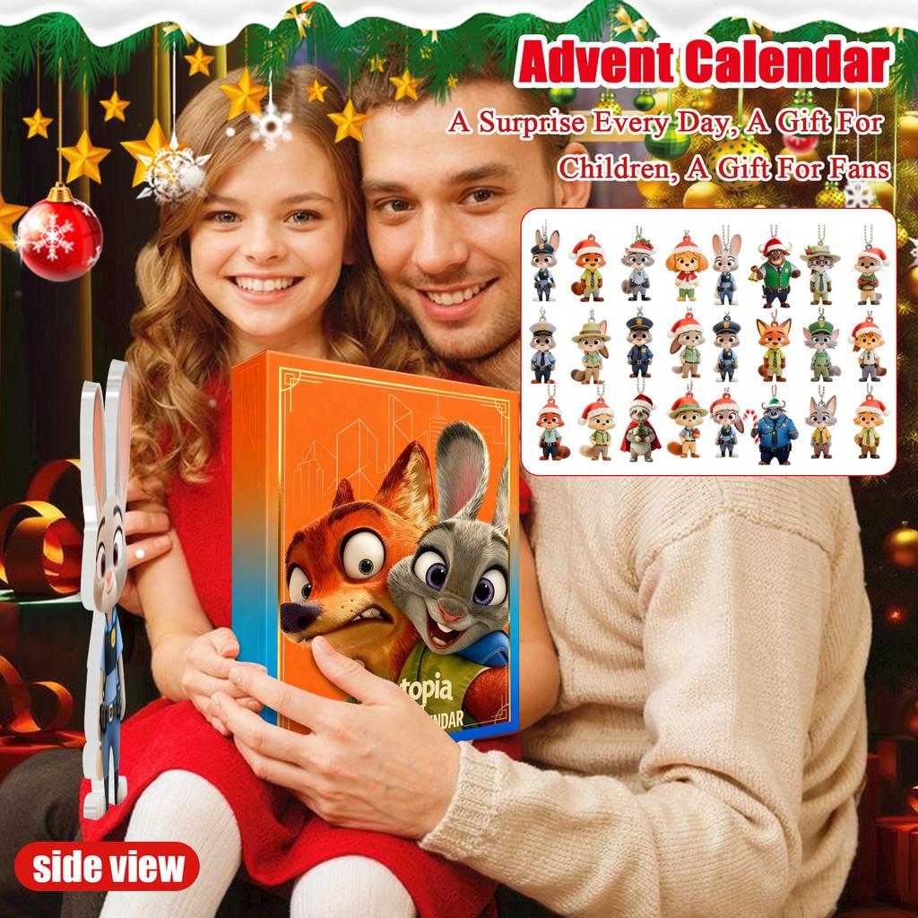 2D Плоская Коробка Самолет 24 шт. Серия Адвент-календарь Рождественский Отсчет