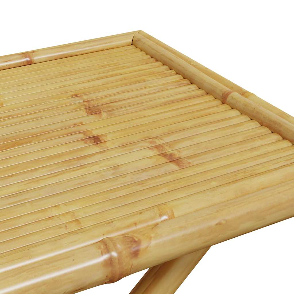 Vidaxl Składany Stolik Ogrodowy, 110X55X75 Cm, Bambusowy
