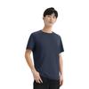 Anta Champion All-Weather Series Solid Color Round Neck Comfortable Moisture-Wicking Versatile Short Sleeve T-Shirt Men Tops Jing-Mo-Blue 152520139-5