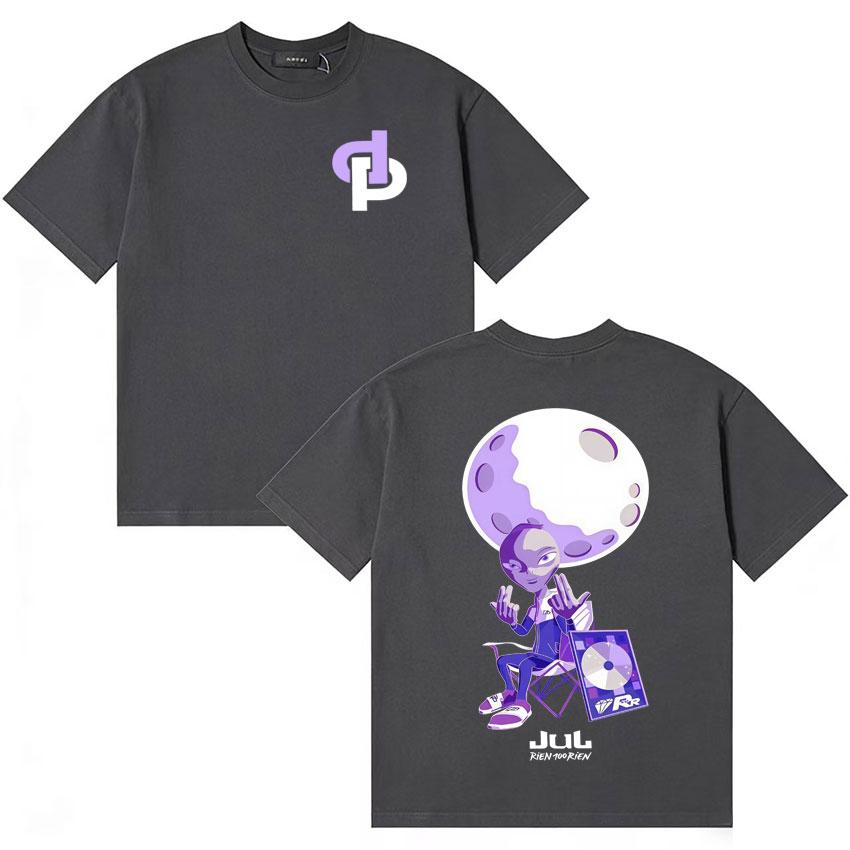 Rapper Jules Lyon France Stadium Tour Merchandise Tshirt Unisex Pure Cotton st Century Style Popular Casual Tshirt