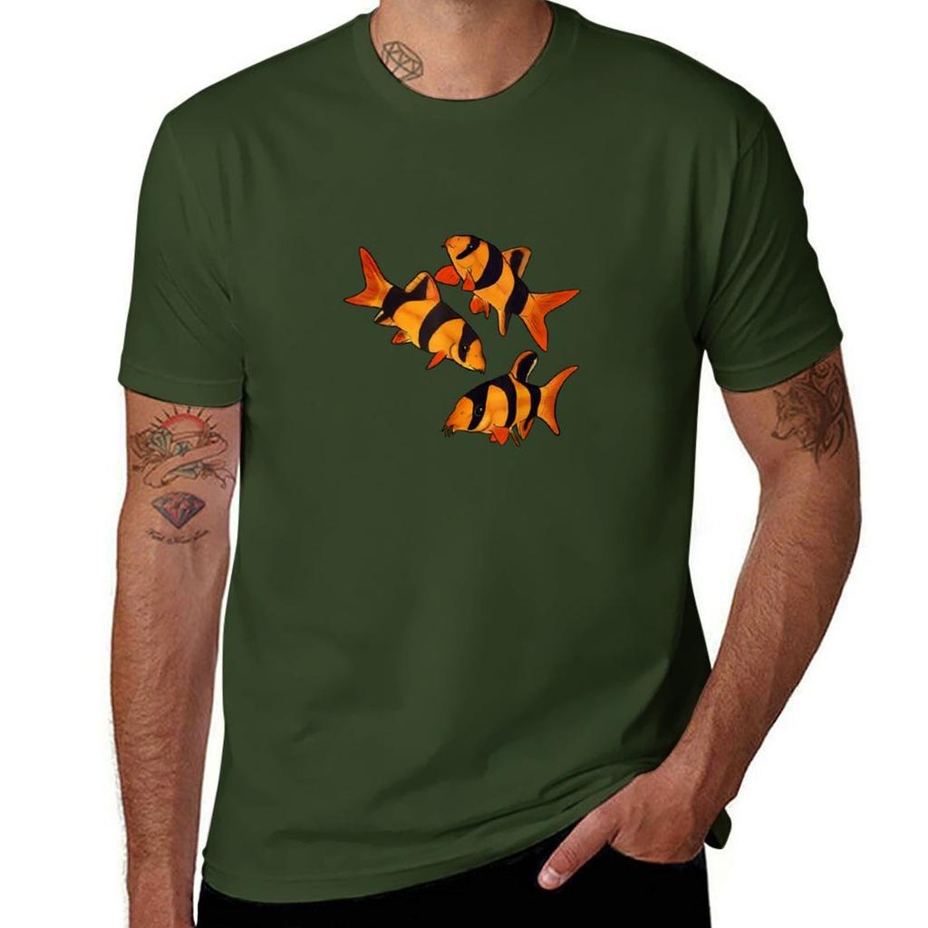 Clown Loach Fish Aquarium DesignTiger Botia TShirt graphic shirts anime tshirt luxury tshirt Tshirts for Unisex cotton