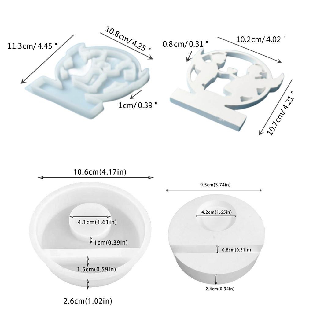 Формы подсвечников-ангелов с основанием для изготовления подсвечников, подставок для чайных свечей, гипсовых украшений, художественных поделок