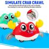 Инерционный ползающий краб, питомец, сенсорная игрушка для развития ребенка, мультяшный милый малыш, интерактивная игрушка для ходьбы Монтессори, подарок на 1, 2, 3 года